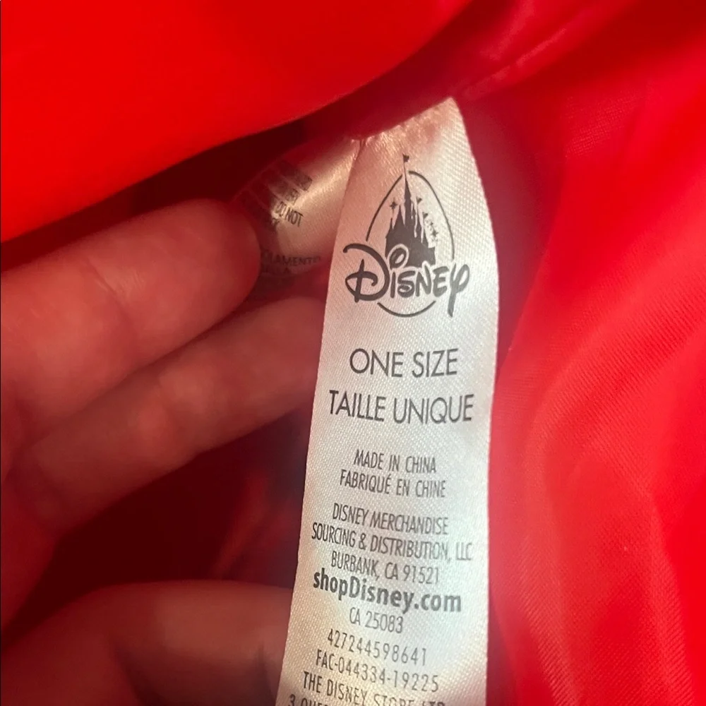 Disney Minnie Mouse White and Red Canvas Tote with Navy Character Motif
